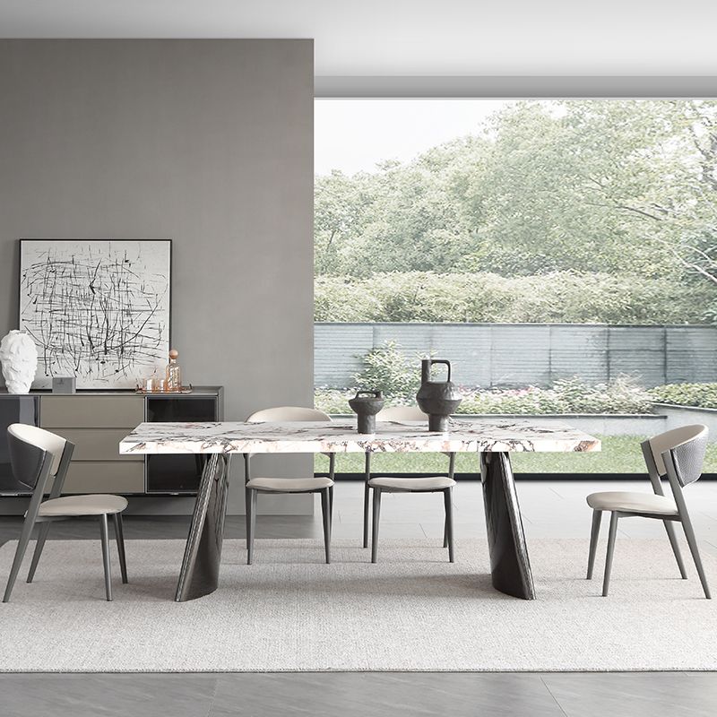 Steen bovenste eettafel set 1/4/5/7 stuks dinette ingesteld voor eetkamer