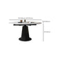 Modern Sintered Stone Dining Table Drop-Leaf Dinner Table for Dining Room