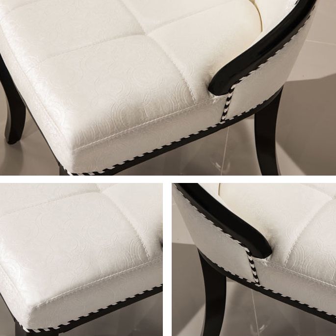 Scandinavian Style Upholstered Armless Side Chair Solid Back Dining Chairs for Home Use Clearhalo ' kitchen&dining_furn' 'Dining Chairs' 'Dining Tables & Seating' 'dining_chair' 'furn' 'furn_dining_chair' 'Furniture' 'furniture_dining_chair' 'Kitchen & Dining Furniture' 'kitchen' 1200x1200_746210c2-9577-40a0-9a99-fe62ee62781b