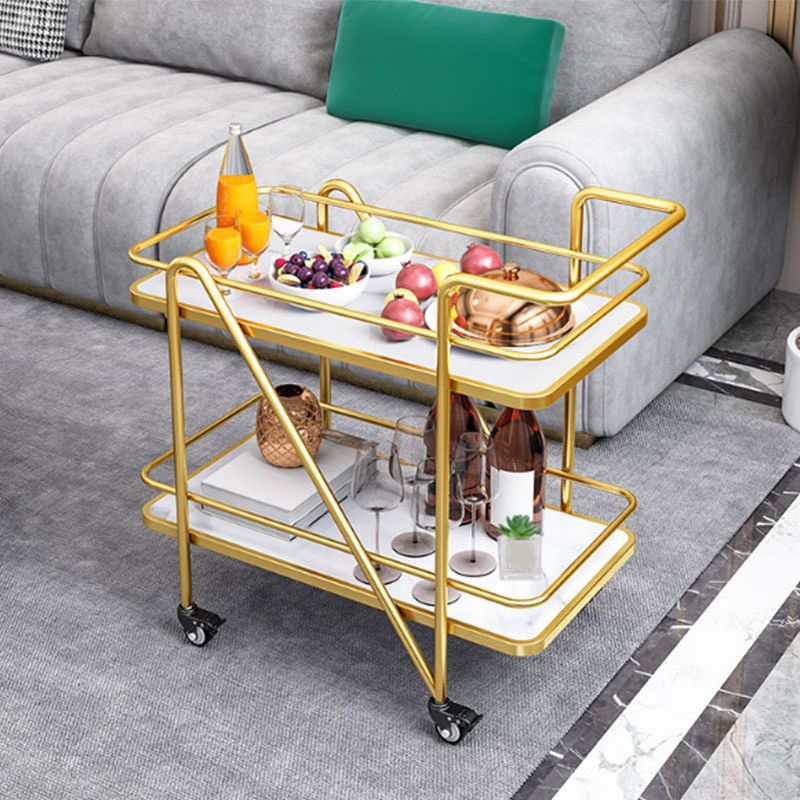 Contemporary Rolling Rectangular Prep Table Metal Prep Table for Home Use Clearhalo 'furn' 'furn_kitchen_islands_carts' 'Furniture' 'Kitchen & Dining Furniture' 'Kitchen Islands & Carts' 'kitchen_islands_carts' 1200x1200_74642b11-68a0-48bf-b8a2-359f8cffcde7