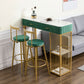 Glam Rectangle Indoor Bar Dining Table White Marble Bistro Table with Drawer Clearhalo 'Bar Furniture' 'Bar Tables' 'bar_tables' 'furn' 'furn_bar_tables' 'Furniture' 'furniture_bar_tables' 'Kitchen & Dining Furniture' 'kitchen&dining_furn' 'kitchen' 1200x1200_74644025-253d-4c1d-a255-3e4c3bde3cf8