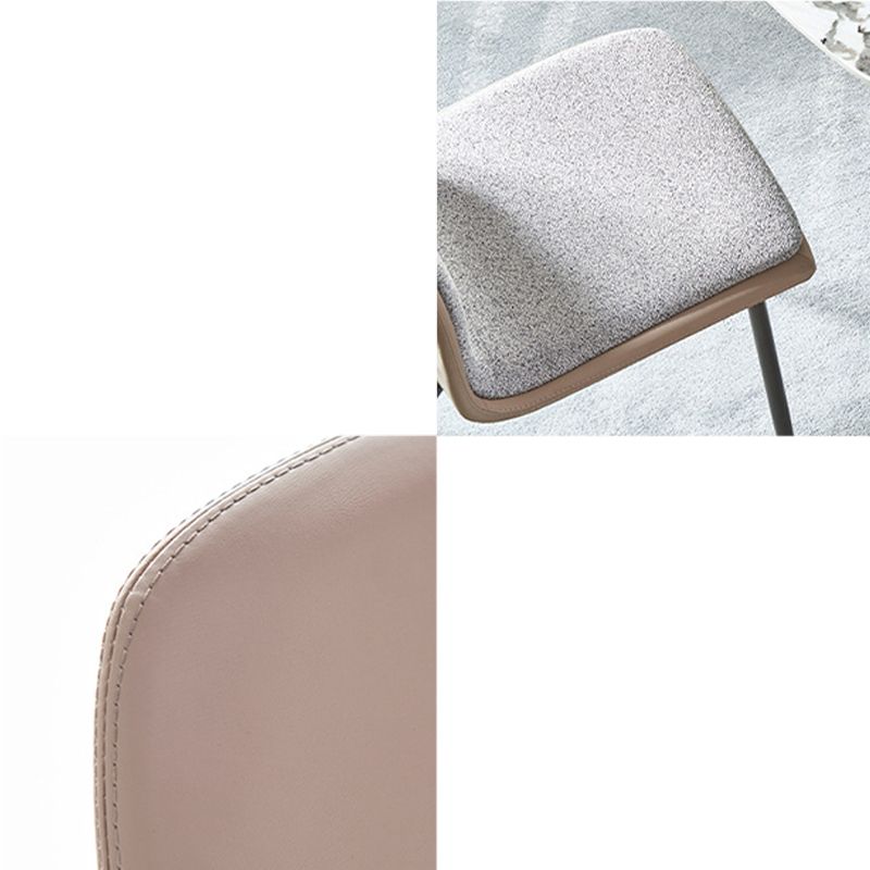 Contemporary Kitchen Dining Side Chair Upholstered Dining Chair with Metal Legs Clearhalo 'Dining Chairs' 'Dining Tables & Seating' 'dining_chair' 'furn' 'furn_dining_chair' 'Furniture' 'Kitchen & Dining Furniture' 1200x1200_7464b388-bb1b-4875-87d6-fa2afc8fbcdf