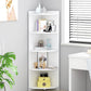 Modern Engineered Wood Bookshelf Corner Book Shelf for Living Room