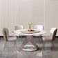 Stone Top Dining Table Round Contemporary Table with Pedestal Base without Turntable Clearhalo ' dining_table' 'Dining Tables & Seating' 'Dining Tables' 'furn' 'furn_dining_table' 'Furniture' 'furniture_dining_table' 'Kitchen & Dining Furniture' 'kitchen&dining_furn' 'kitchen' 'kitchen_dining_table' 1200x1200_7468396b-b15c-4a02-afae-045e21c5a5ec