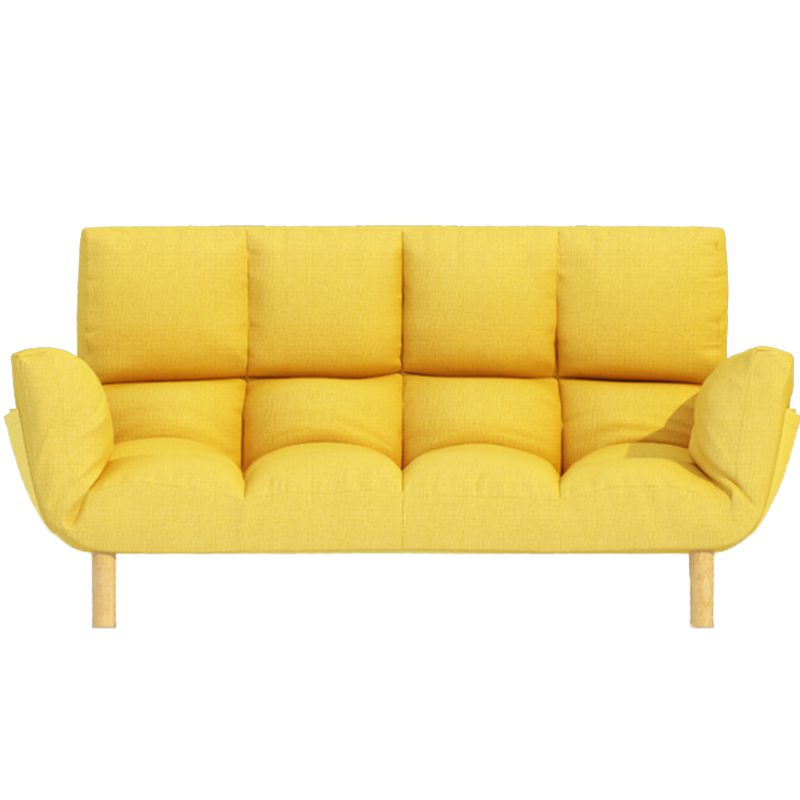 Tela ajustable sofá galleta retrospectiva 47.6 "w amadrino de brazo acampanado