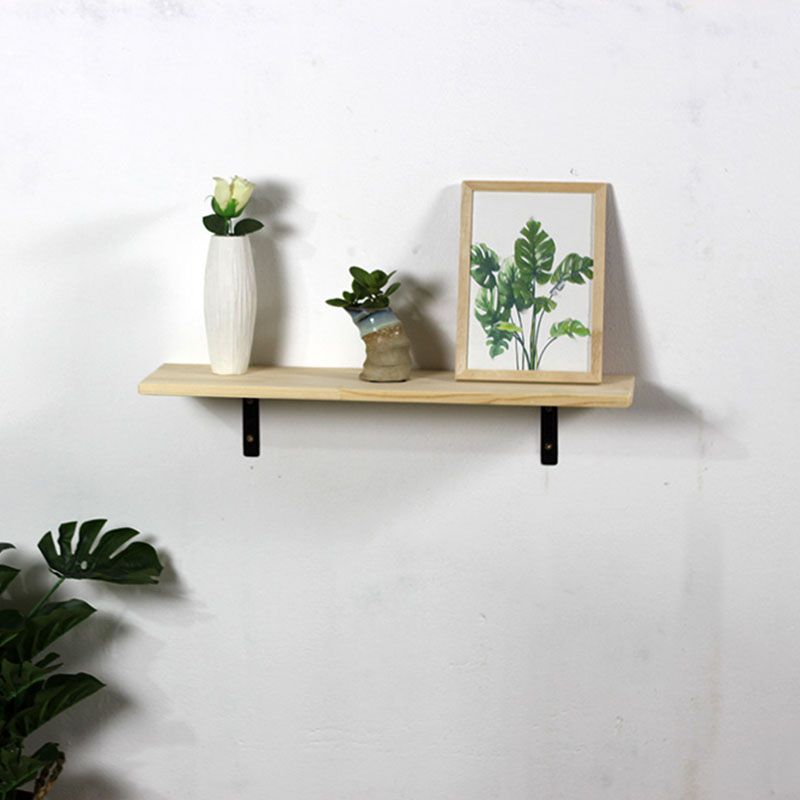 1 Shelf Floating Bookcase Natural Wood Closed Back Bookshelf Clearhalo 'Bookcases' 'furn' 'furn_bookcases' 'Furniture' 'Office Furniture' 1200x1200_746c6bb4-9053-427d-8ae6-96d9667c26ea