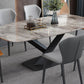 Contemporary Pedestal Dining Table Slate Dining Table for Home