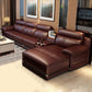 Built-in Armrest Cushioning Backrest Leather SofaSponge Cushion Filling Sofa Bed