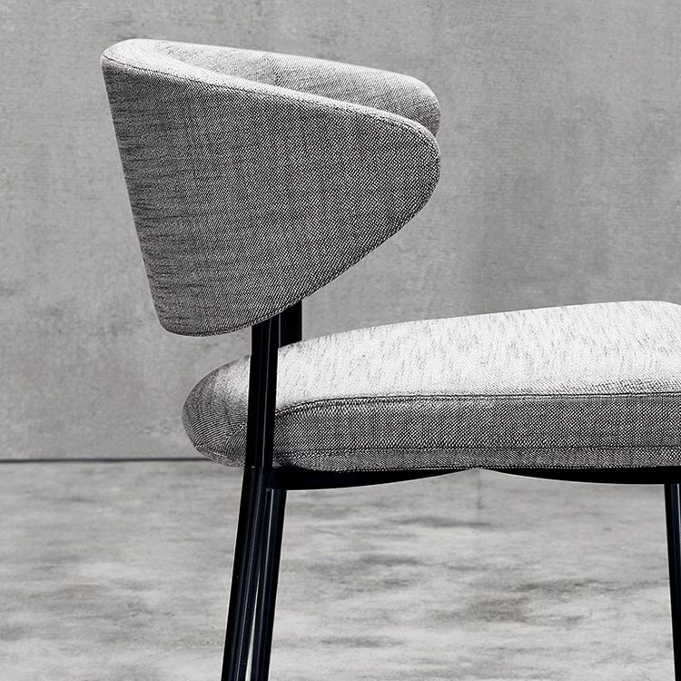 Contemporary Fabric Home Side Chair Open Back Matte Finish Dining Chair Clearhalo ' kitchen&dining_furn' 'Dining Chairs' 'Dining Tables & Seating' 'dining_chair' 'furn' 'furn_dining_chair' 'Furniture' 'furniture_dining_chair' 'Kitchen & Dining Furniture' 'kitchen' 1200x1200_7474dba3-1856-46a0-bca2-35bc5ecd73b1