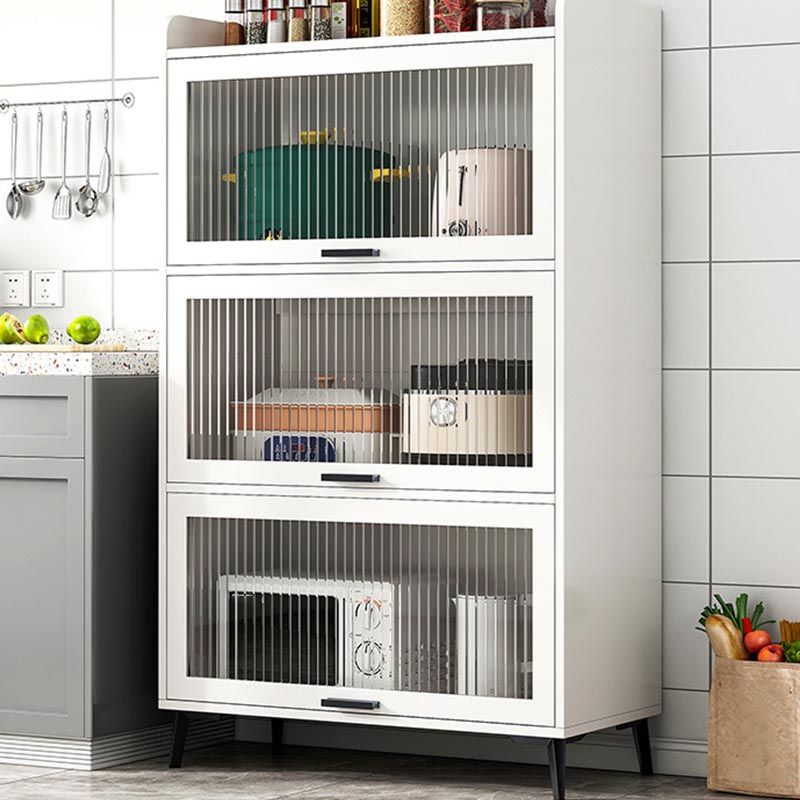 Wood Dining Server Modern Server with Glass Doors for Living Room Clearhalo 'buffet_sideboard' 'Buffets & Sideboards' 'furn' 'furn_buffet_sideboard' 'Furniture' 'Kitchen & Dining Furniture' 1200x1200_74781431-a464-499c-8db2-584278a580b1