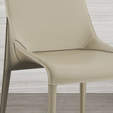 Minimalist Design Leather Dining Side Chairs Armless Solid Back Chair Clearhalo ' kitchen&dining_furn' 'Dining Chairs' 'Dining Tables & Seating' 'dining_chair' 'furn' 'furn_dining_chair' 'Furniture' 'furniture_dining_chair' 'Kitchen & Dining Furniture' 'kitchen' 1200x1200_74798931-51da-4b52-9b1e-9e04018e3a21