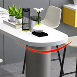 Tavolo da pranzo a barre specialistica in legno massiccio tavolo da pub a barre con gambe metalliche