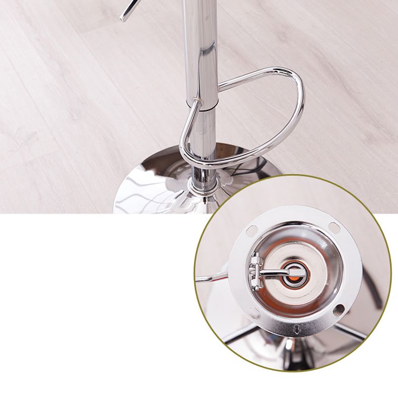 Modern Rotatable Liftable Counter Stool Iron Household Bar Stool with Cushion Clearhalo 'Bar Furniture' 'Bar Stools' 'bar_stools' 'furn' 'furn_bar_stools' 'furniture_bar_stools' 'Kitchen & Dining Furniture' 'kitchen&dining_furn' 'kitchen' 'kitchen_furn' Furniture' 1200x1200_747cdcf0-173d-4a82-a95b-7bf08a256eda