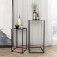 21.6"/29.5" Mid-Century Metal Square Top Side Table Frame End Table