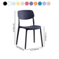 Nordic Style Dining Chair Plastic Dining Armless Side Chairs for Kitchen Clearhalo ' kitchen&dining_furn' 'Dining Chairs' 'Dining Tables & Seating' 'dining_chair' 'furn' 'furn_dining_chair' 'Furniture' 'furniture_dining_chair' 'Kitchen & Dining Furniture' 'kitchen' 1200x1200_7480282b-8fa7-4510-b8a1-410b96263bde