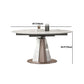 Modern Sintered Stone Dining Table Set 1/2/5/7/9 Pieces Dining Set for Home Use Clearhalo 'Dining Room Sets' 'Dining Tables & Seating' 'dining_room_set' 'furn' 'furn_dining_room_set' 'Furniture' 'Kitchen & Dining Furniture' 1200x1200_7480dd00-fb48-4e6a-b424-d43bdc250ffe