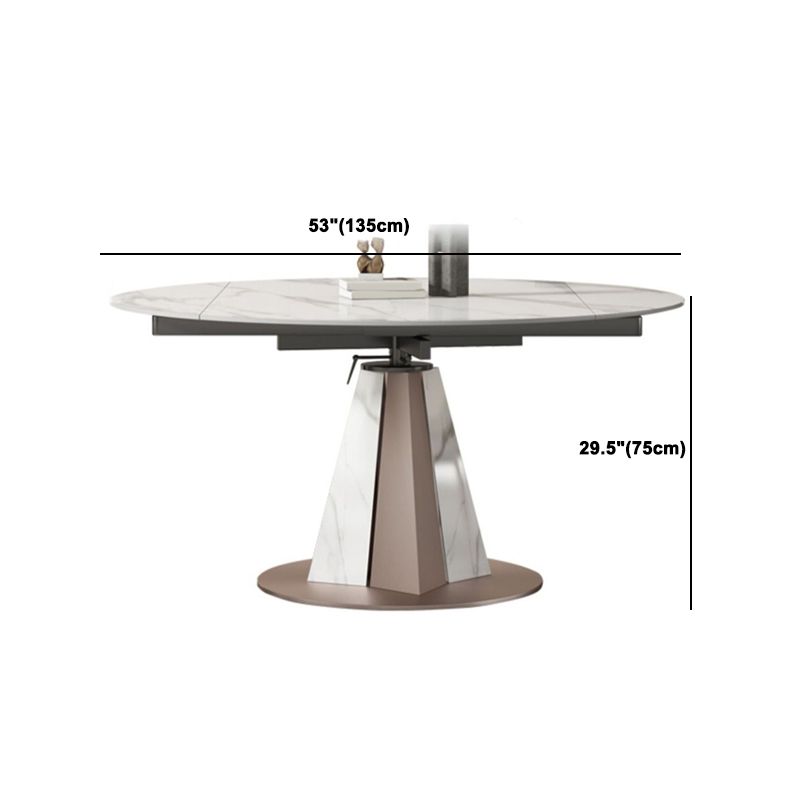 Modern Sintered Stone Dining Table Set 1/2/5/7/9 Pieces Dining Set for Home Use Clearhalo 'Dining Room Sets' 'Dining Tables & Seating' 'dining_room_set' 'furn' 'furn_dining_room_set' 'Furniture' 'Kitchen & Dining Furniture' 1200x1200_7480dd00-fb48-4e6a-b424-d43bdc250ffe