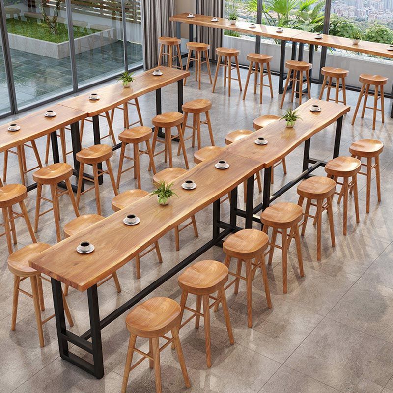 Modern 1/9 Pieces Bar Table Set Rectangle Wood Counter Table with Stools for Balcony Clearhalo 'Bar Furniture' 'furn' 'furn_home_bar_bar_sets' 'Furniture' 'Home Bars & Bar Sets' 'home_bar_bar_sets' 'Kitchen & Dining Furniture' 1200x1200_74816062-aa79-443b-852a-c55558856e54