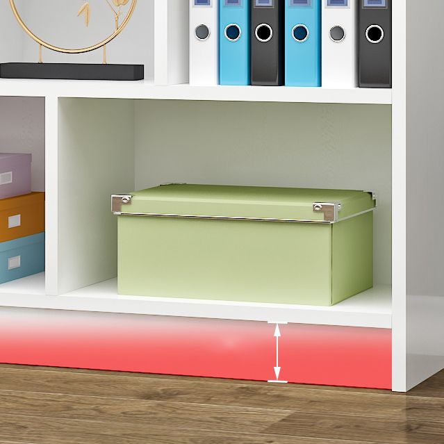 71 "H X 9.5" W MODERNE BOEKSPELS HOUTEN Gesloten Back -Coster met rechthoekige planken