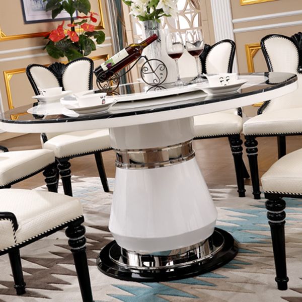 Victorian Style Round Dining Table Metal Pedestal Base Table for Dining Room Clearhalo ' dining_table' 'Dining Tables & Seating' 'Dining Tables' 'furn' 'furn_dining_table' 'Furniture' 'furniture_dining_table' 'Kitchen & Dining Furniture' 'kitchen&dining_furn' 'kitchen' 'kitchen_dining_table' 1200x1200_748206b1-59b2-4c11-8bfe-277ee6ce0ce1