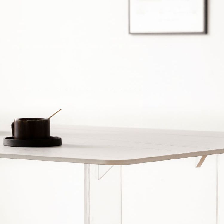 Sintered Stone Dining Table Modern Rectangle Dining Table with Acrylic Base Clearhalo ' dining_table' 'Dining Tables & Seating' 'Dining Tables' 'furn' 'furn_dining_table' 'Furniture' 'furniture_dining_table' 'Kitchen & Dining Furniture' 'kitchen&dining_furn' 'kitchen' 'kitchen_dining_table' 1200x1200_7485fb91-01b6-4165-b0b8-a188e6cc072f