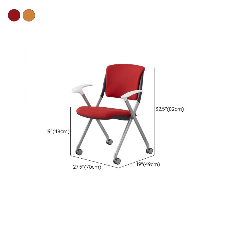 Contemporary Conference Chair Metal Frame Office Chair with Arm Clearhalo 'furn' 'furn_office_chair' 'Furniture' 'Office Chairs' 'Office Furniture' 'office_chair' 1200x1200_74863752-488c-4584-a3e3-f4bf0eeb19cb