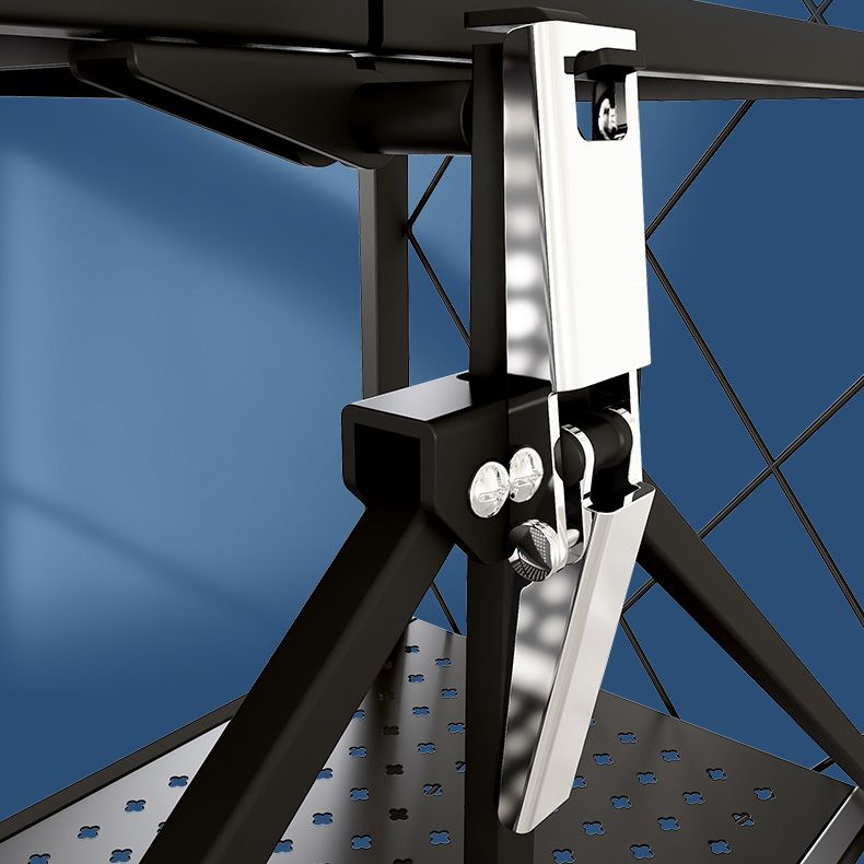 Industrial Folding Etagere Bookshelf Metal Open Bookshelf with Caster Wheels Clearhalo 'Bookcases' 'furn' 'furn_bookcases' 'Furniture' 'furniture_bookcases' 'kitchen' 'kitchen_bookcases' 'Living Room Furniture' 'Office Furniture' 1200x1200_74891cf8-3a08-4802-b37a-25202ea1a373