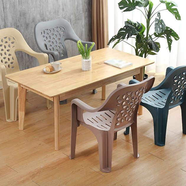 Indoor Modern Dining Armchair Stackable Home Plastic Dining Arm Chairs Clearhalo ' kitchen&dining_furn' 'Dining Chairs' 'Dining Tables & Seating' 'dining_chair' 'furn' 'furn_dining_chair' 'Furniture' 'furniture_dining_chair' 'Kitchen & Dining Furniture' 'kitchen' 1200x1200_748b8428-9d0b-44fb-ac37-bf407af8015e