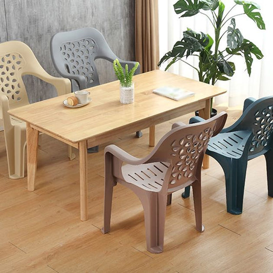 Indoor Modern Dining Armchair Stackable Home Plastic Dining Arm Chairs Clearhalo ' kitchen&dining_furn' 'Dining Chairs' 'Dining Tables & Seating' 'dining_chair' 'furn' 'furn_dining_chair' 'Furniture' 'furniture_dining_chair' 'Kitchen & Dining Furniture' 'kitchen' 1200x1200_748b8428-9d0b-44fb-ac37-bf407af8015e