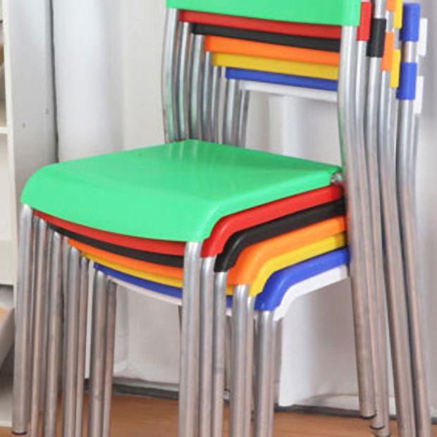 Contemporary Dining Chair Home Metal Armless Stacking Open Back Dining Side Chair Clearhalo ' kitchen&dining_furn' 'Dining Chairs' 'Dining Tables & Seating' 'dining_chair' 'furn' 'furn_dining_chair' 'Furniture' 'furniture_dining_chair' 'Kitchen & Dining Furniture' 'kitchen' 1200x1200_748c127b-8734-435b-8ba0-68511777448b