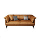 Tan Cushion Back Contemporary Stain-Resistant Genuine Leather Sofa Clearhalo 'furn' 'furn_sectionals' 'Furniture' 'furniture_sectionals' 'kitchen' 'kitchen_sectionals' 'Living Room Furniture' 'Sectionals' 1200x1200_748e5ab0-0f88-48ff-b305-6d87e8ae2c73
