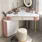 Contemporary Rectangle Make-up Vanity with 3 Drawers and Metal Base