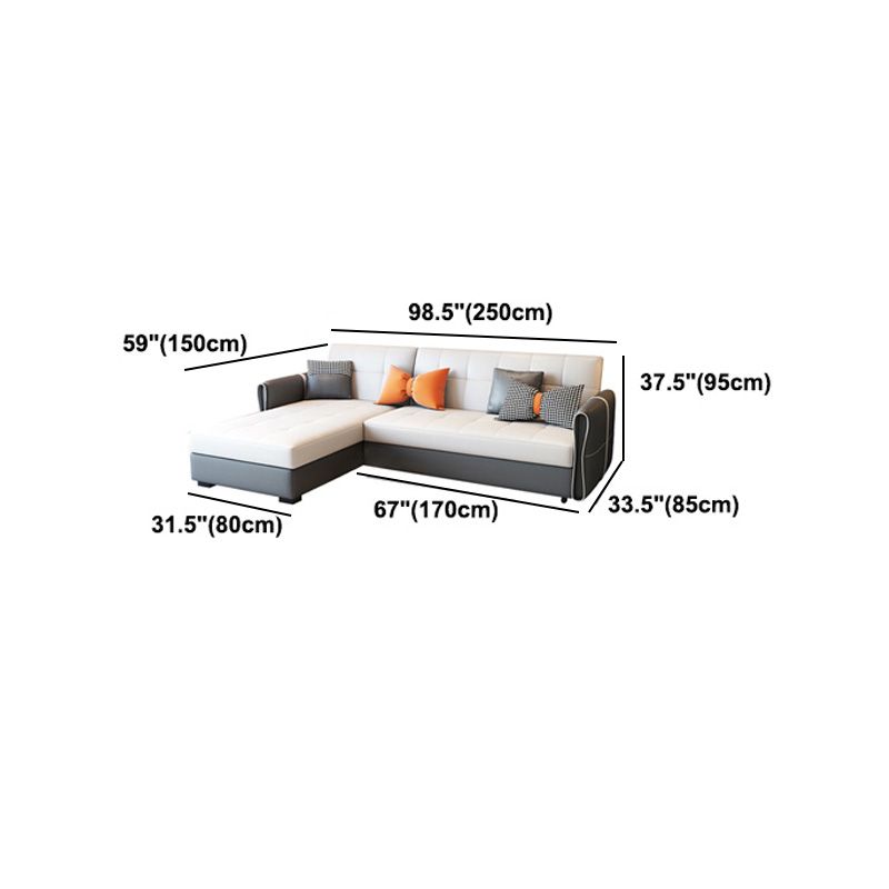 ミッドセンチュリーモダンタイトバックソファフェイクレザースクエアアームソファ