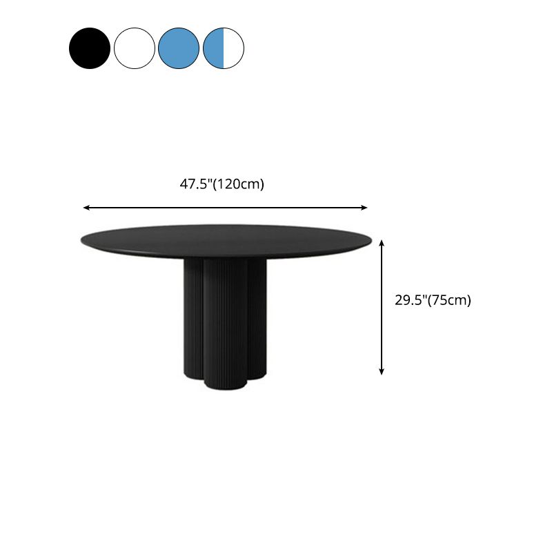 Modern Round Top Dinette Table Solid Wood Base Dining Table for Restaurant Clearhalo 'Dining Tables & Seating' 'Dining Tables' 'dining_table' 'furn' 'furn_dining_table' 'Furniture' 'furniture_dining_table' 'Kitchen & Dining Furniture' 'kitchen' 'kitchen_dining_table' 1200x1200_7490ba0f-d2da-439f-ace0-a8ea9f76d84d