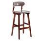Scandinavia Style Bar-stool Wooden Legs Leather Seat for Kitchen Bar Clearhalo 'Bar Furniture' 'Bar Stools' 'bar_stools' 'furn' 'furn_bar_stools' 'furniture_bar_stools' 'Kitchen & Dining Furniture' 'kitchen&dining_furn' 'kitchen' 'kitchen_furn' Furniture' 1200x1200_7490cb51-995c-47cd-9239-d9dd4b303e5e