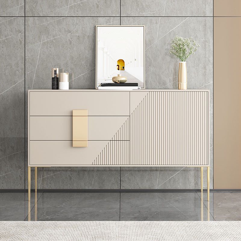 Polished Finish Faux Wood Sideboard Glam Indoor Dining Buffet with Drawers Clearhalo 'buffet_sideboard' 'Buffets & Sideboards' 'furn' 'furn_buffet_sideboard' 'Furniture' 'Kitchen & Dining Furniture' 1200x1200_74937552-71a4-452a-8b9f-f3b963ec1713