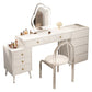 Modern Lighted Mirror Dressing Table Bedroom Makeup Table in White