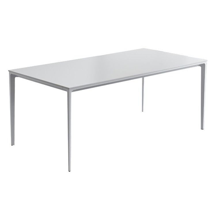 Stone Top Dining Table Rectangle Contemporary Dining Table with 4 Legs Clearhalo 'Dining Tables & Seating' 'Dining Tables' 'dining_table' 'furn' 'furn_dining_table' 'Furniture' 'furniture_dining_table' 'Kitchen & Dining Furniture' 'kitchen' 'kitchen_dining_table' 1200x1200_7496ca31-2675-4249-a85c-5e40d0bb86cb