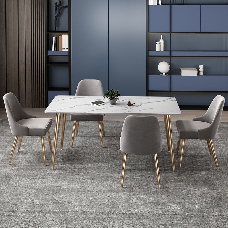 Glam Stone Dining Room Set 1/2/5/7 Pieces Dining Furniture Set /Separate Items Clearhalo 'Dining Room Sets' 'Dining Tables & Seating' 'dining_room_set' 'furn' 'furn_dining_room_set' 'Furniture' 'furniture_dining_room_set' 'Kitchen & Dining Furniture' 'kitchen&dining_furn' 'kitchen' 1200x1200_749736cb-9f45-43ba-97b2-536a089d578f