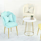Nordic Style Metal Dining Room Chair Velvet Armless Dining Chairs for Home Use