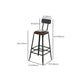 Industrial 1/5/9 Pieces Bar Table Set Rectangle Wood Counter Table with Stools for Bar