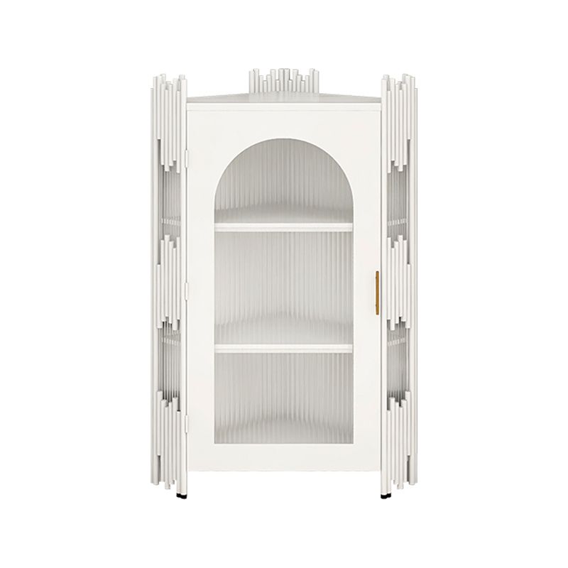 Glam Stone and Metal Sideboard Table 1 Cabinet Glass Door Buffet Stand Clearhalo 'buffet_sideboard' 'Buffets & Sideboards' 'Furniture' 'furniture_buffet_sideboard' 'Kitchen & Dining Furniture' 1200x1200_749950a6-2302-4cf2-9307-659d7b0fd4d1