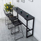 Nordic Rectangle Bar Table 42-inch Height Iron Pedestal Bistro Table Clearhalo 'Bar Furniture' 'Bar Tables' 'bar_tables' 'furn' 'furn_bar_tables' 'Furniture' 'furniture_bar_tables' 'Kitchen & Dining Furniture' 1200x1200_74995857-760b-4420-a555-9325649b7246