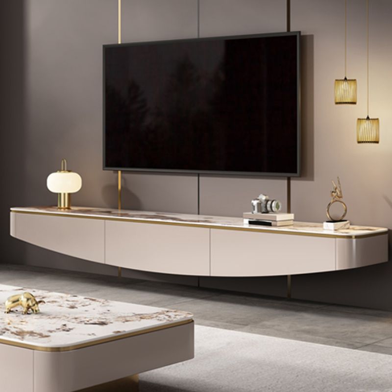 Modern Media Console TV Stand Stone TV Stand Console with 3 Drawers Clearhalo 'furn' 'furn_tv_stands_entertainment_centers' 'Furniture' 'Living Room Furniture' 'TV Stands & Entertainment Centers' 'TV Stands & Media Storage Furniture' 'tv_stands_entertainment_centers' 1200x1200_74995f62-7c06-4c0e-a4be-a06266ab936b