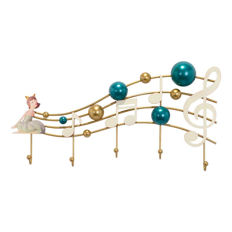 Glam Metal Hanger Courted Wall con ganchos de la colgilla del árbol del salón