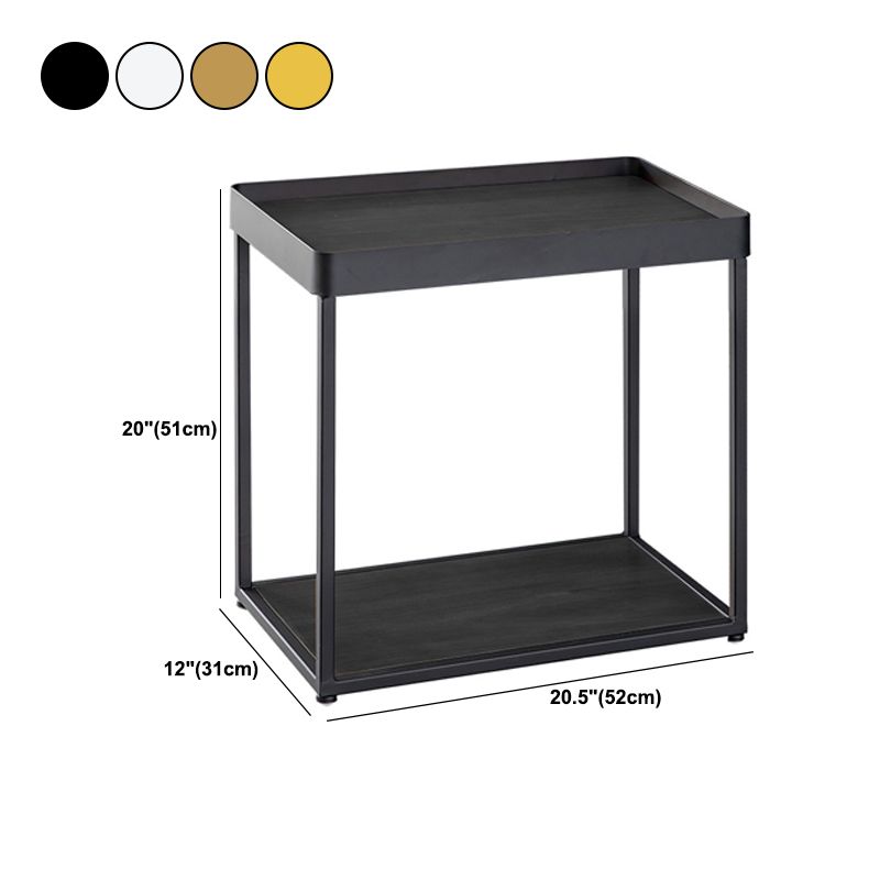 Moderno tavolo da notte in legno massiccio comodino da letto per soggiorno per soggiorno, 20,5 "w x 20" h