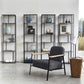 Industrial Style Open Bookcase with Metal Rectangular Shelves Clearhalo 'Bookcases' 'furn' 'furn_bookcases' 'Furniture' 'furniture_bookcases' 'kitchen' 'kitchen_bookcases' 'Living Room Furniture' 'Office Furniture' 1200x1200_749bef44-9809-4703-9a65-912409bf93bf