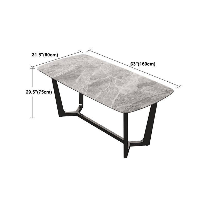 Modern Dining Set Stone 1/5/6/7 Pieces Dining Furniture for Indoor Clearhalo 'Dining Room Sets' 'Dining Tables & Seating' 'dining_room_set' 'furn' 'furn_dining_room_set' 'Furniture' 'Kitchen & Dining Furniture' 1200x1200_749cfcbc-2a40-4b93-a086-ca63153ea9a7