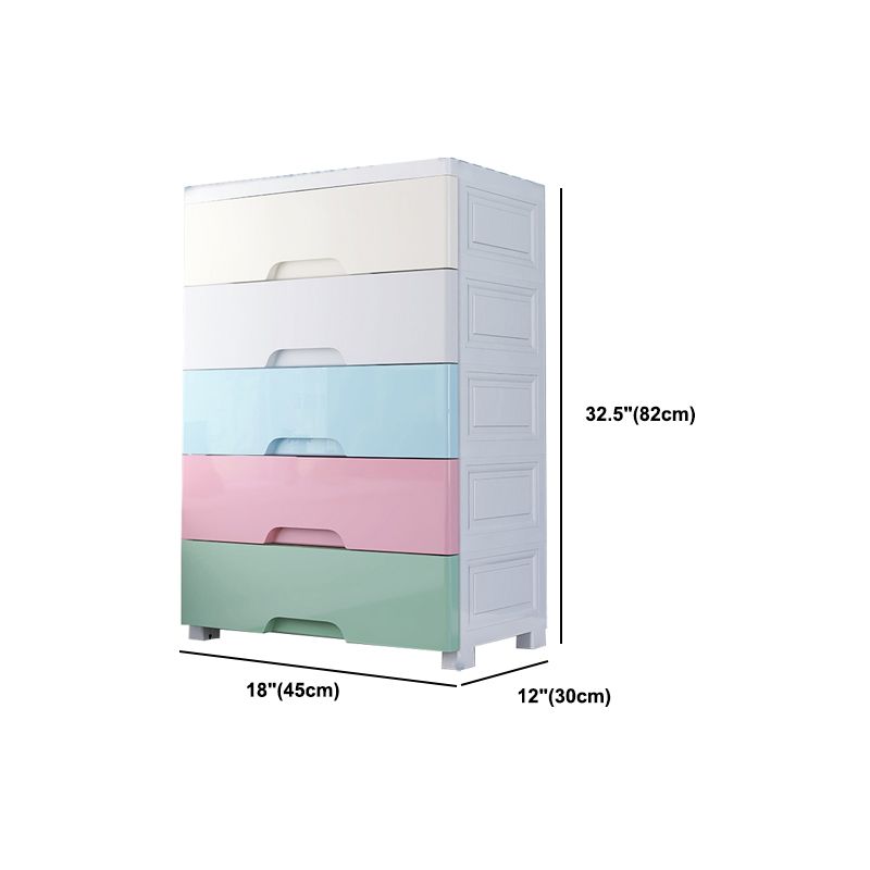 Plastic Home Non-Hanging Armoire Modern Style Storage Cabinet with Caster Wheels Clearhalo 'Armoires & Wardrobes' 'armoires_wardrobes' 'Bedroom Furniture' 'furn' 'furn_armoires_wardrobes' 'Furniture' 1200x1200_749ea092-9de1-48ea-83bd-9cec817cbe28