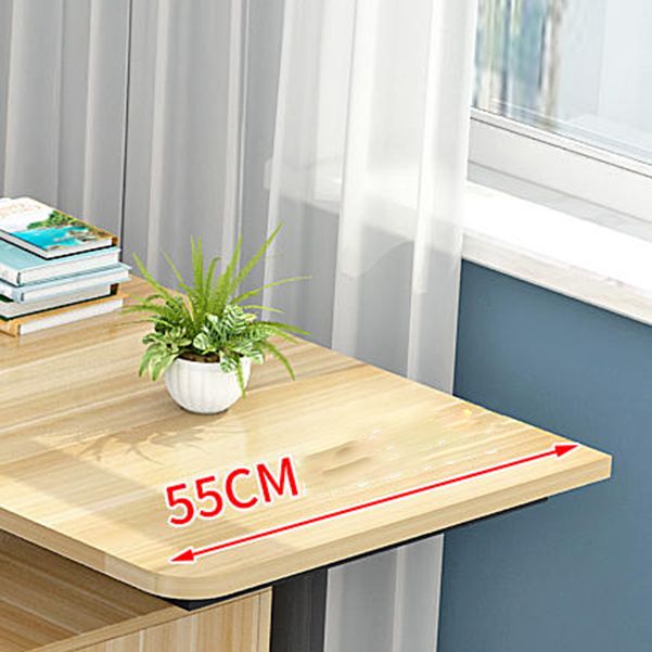 L-vormige moderne stijl Office Desk Metal en Wood Writing Desk voor woonkamer